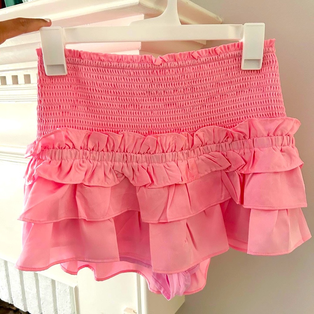 Brand new.  Day+Moon bubblegum pink skirt. Silky material. Size small